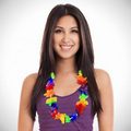 40" Rainbow Silk Flower Leis